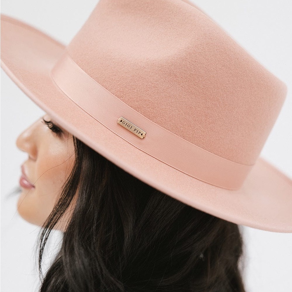 NWT Gigi Pip Monroe Rancher Hat in Dusty Pink Size 57 - Picture 12 of 12